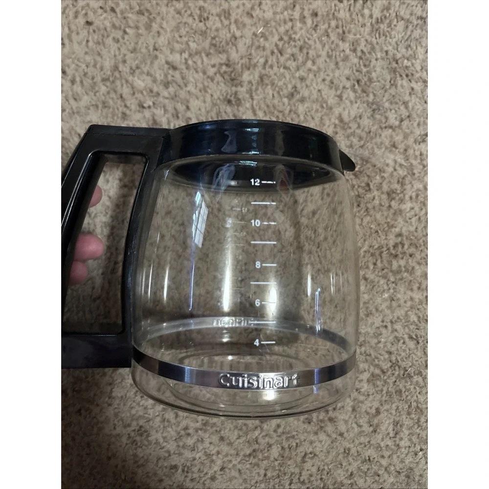 Cuisinart 12‎ Cup Coffee Maker Replacement Carafe Glass Pot Black